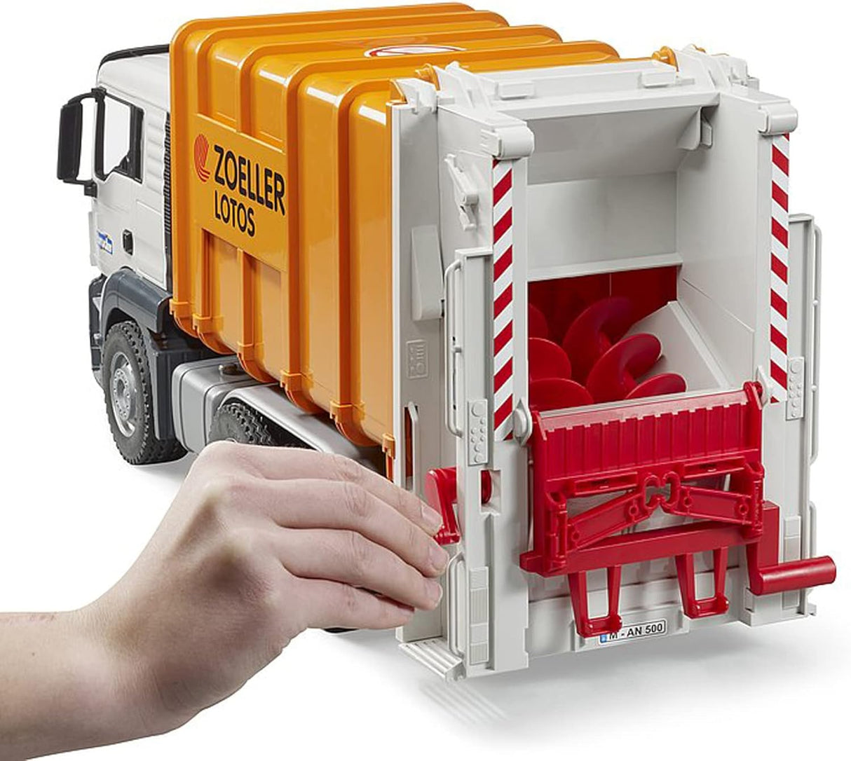 Bruder MAN TGS Rear Loading Garbage Truck, Scale 1:16