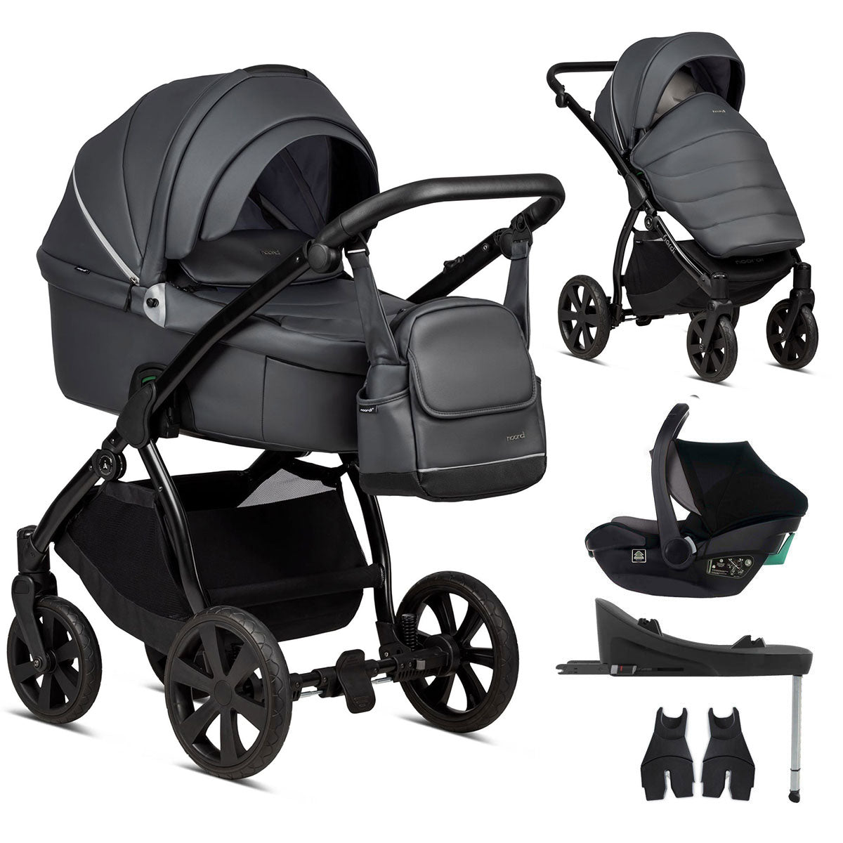 Noordi Fjordi Leather 3in1 with Travel Carrier Car Seat