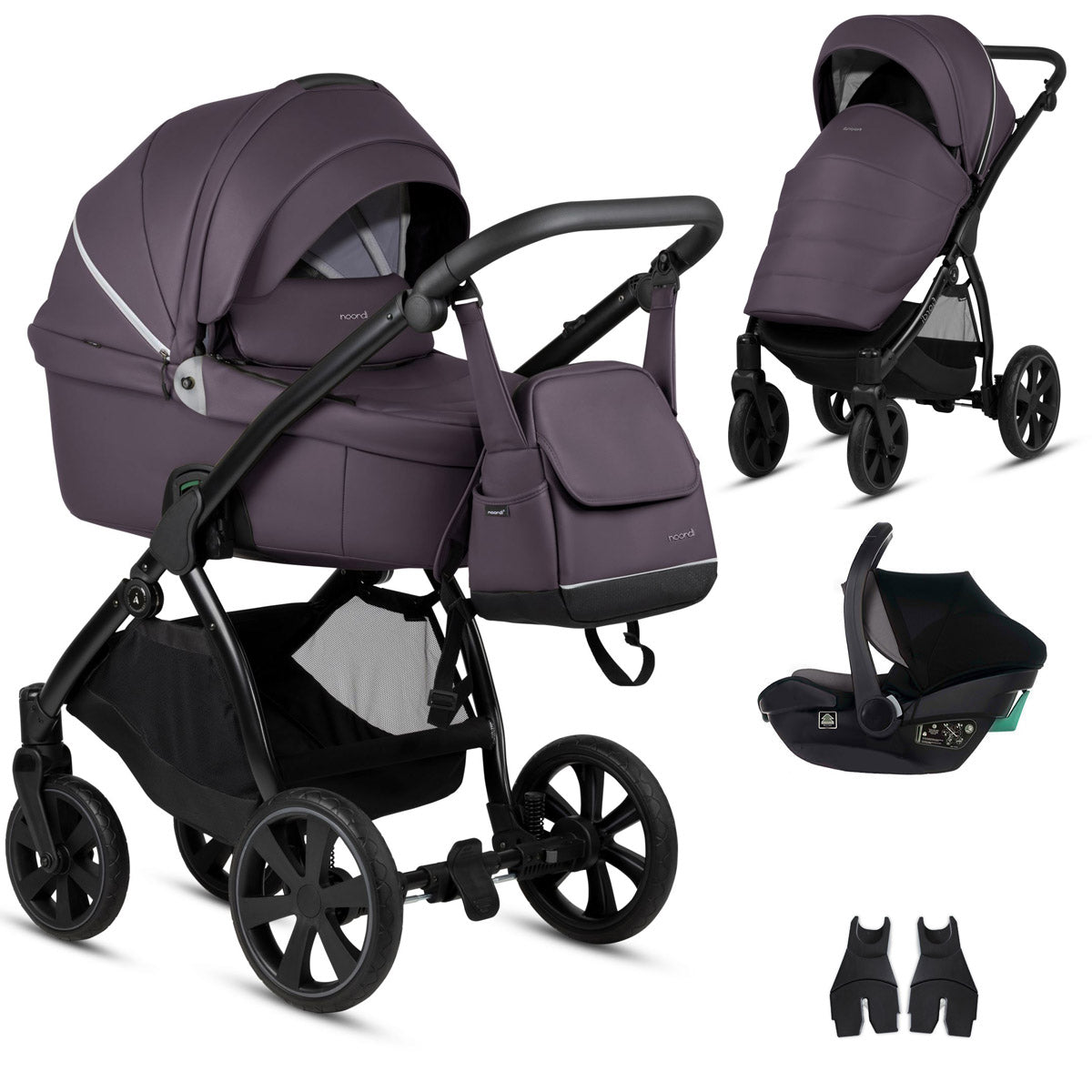 Noordi Fjordi Leather 3in1 with Travel Carrier Car Seat