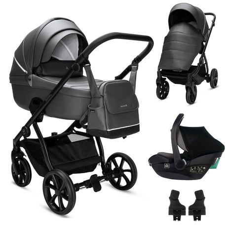 Noordi Fjordi V2 Leather - 3in1 with Travel Carrier Car Seat