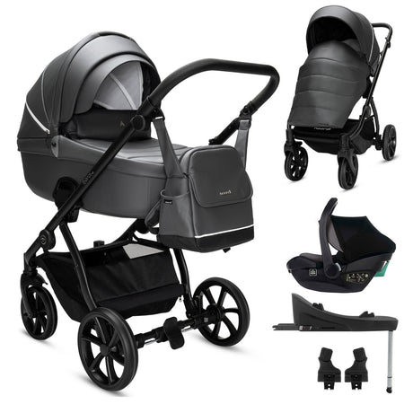 Noordi Fjordi V2 Leather - 3in1 with Travel Carrier Car Seat