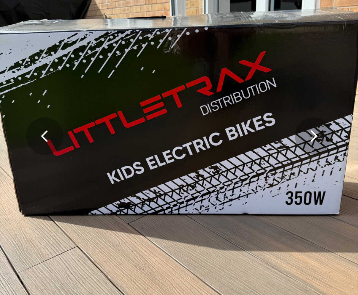 Littletrax 350W Kids Electric Bike – Ages 3 to 12+ ride on motorbike! - 1 DAY SALE PRICE - DELIVERED BEFORE CHRISTMAS