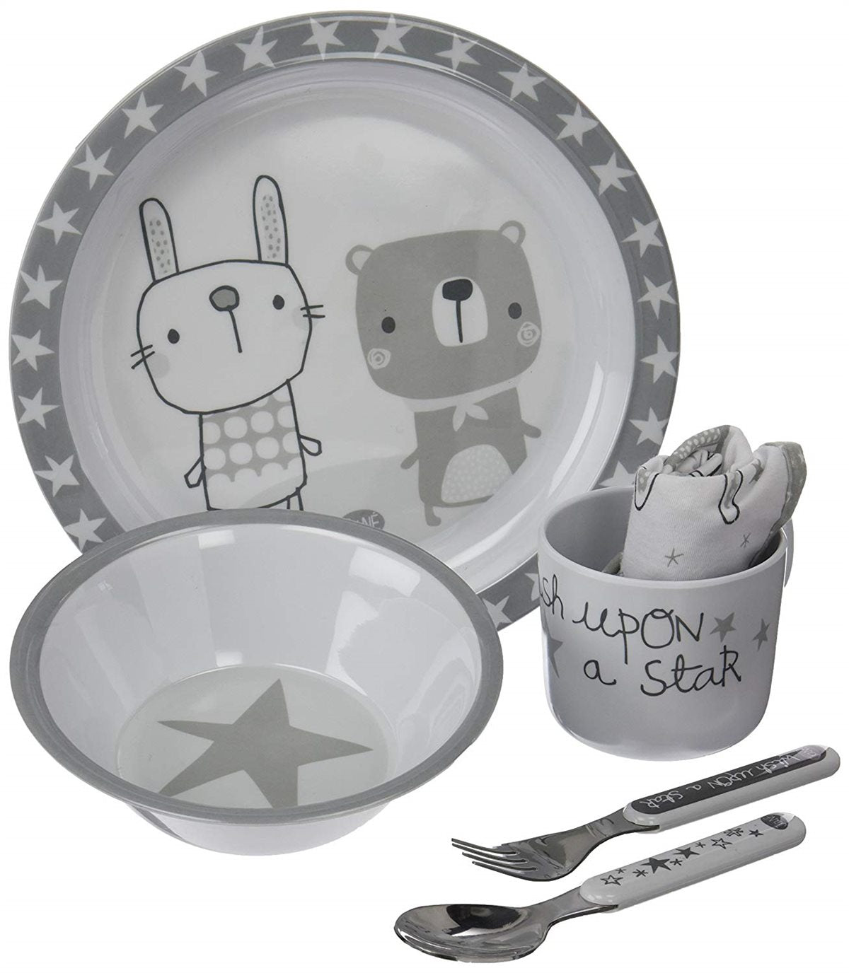 Jane 6 Piece Stars Microwave Feeding Set