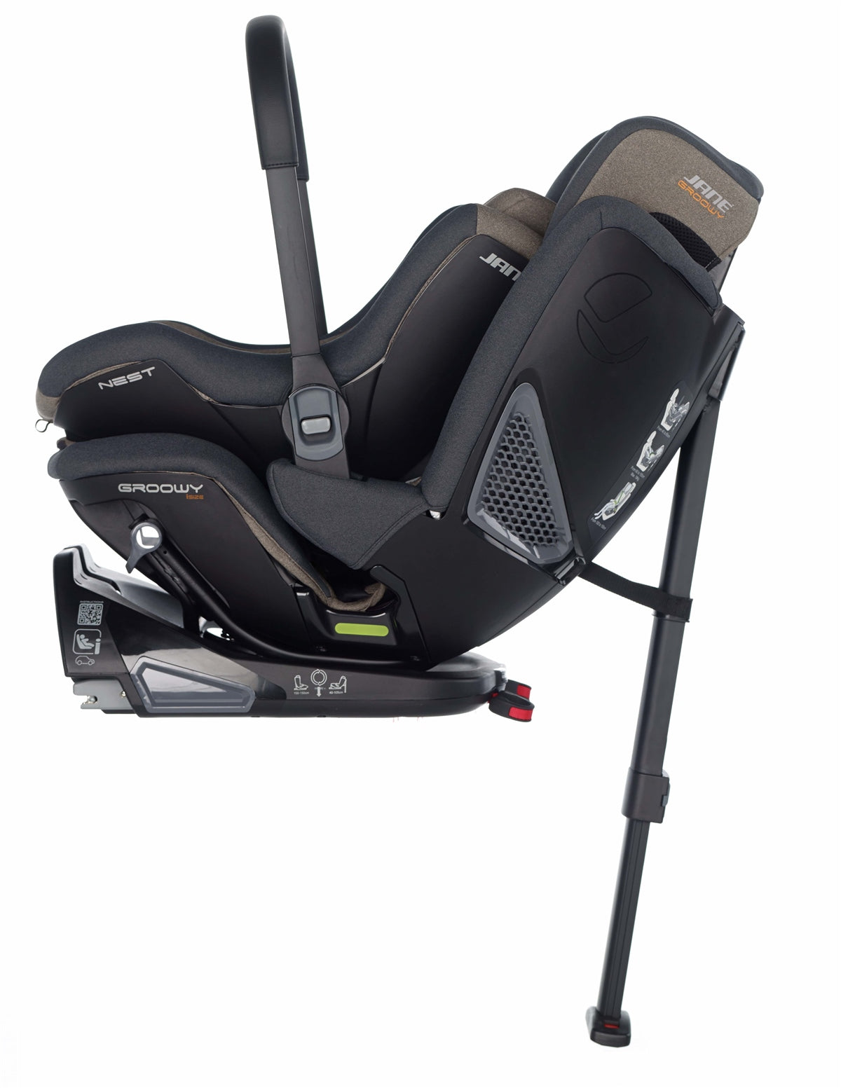 Jane Groowy + Nest i-Size Car Seat 40-150cm, 0-12 Years ERF