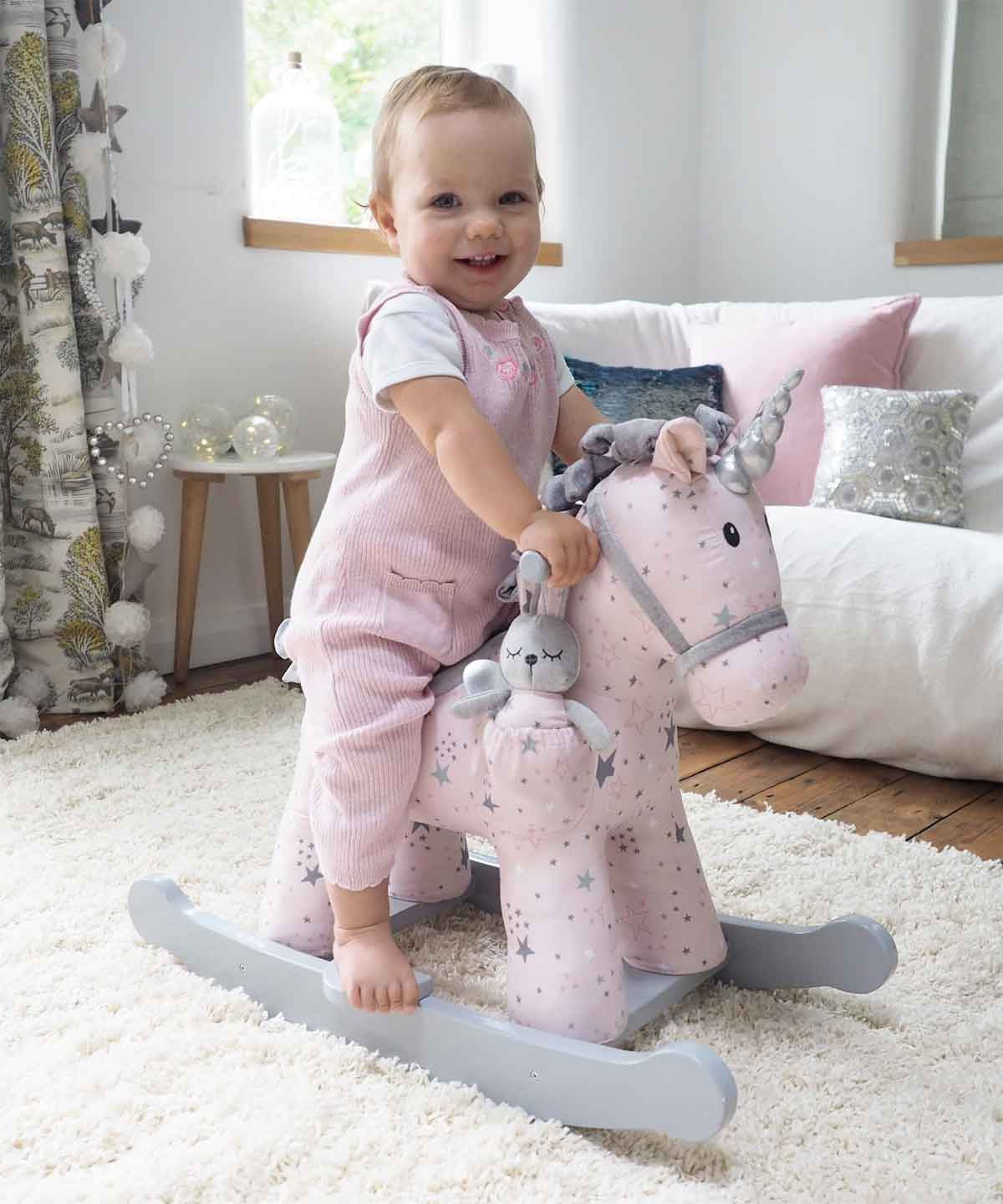 Little Bird Told Me Celeste & Fae Unicorn Rocking Animal