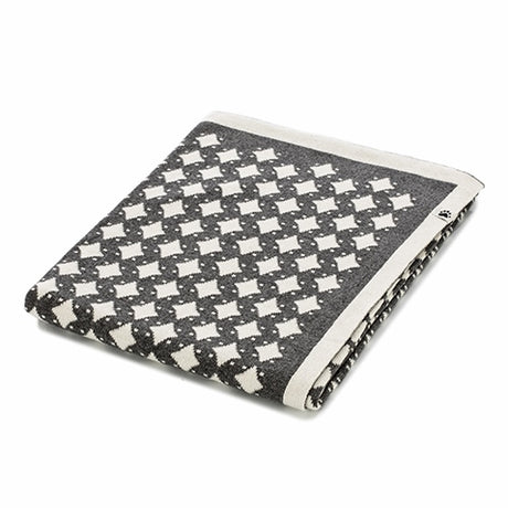 Noordi STAR Cotton Blanket Grey/White
