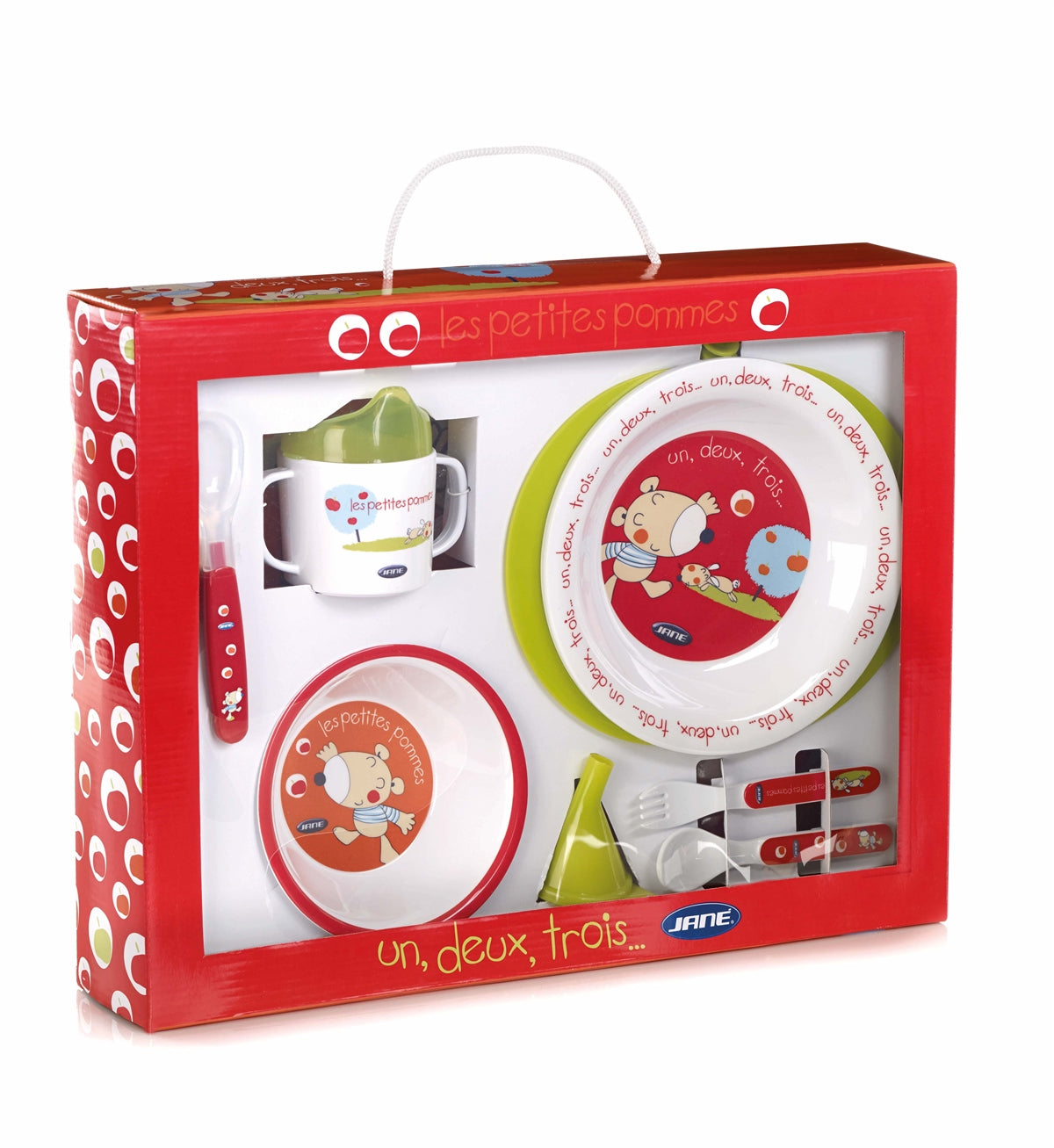 Jane Crockery Set with Thermal Dish, Les Pommes