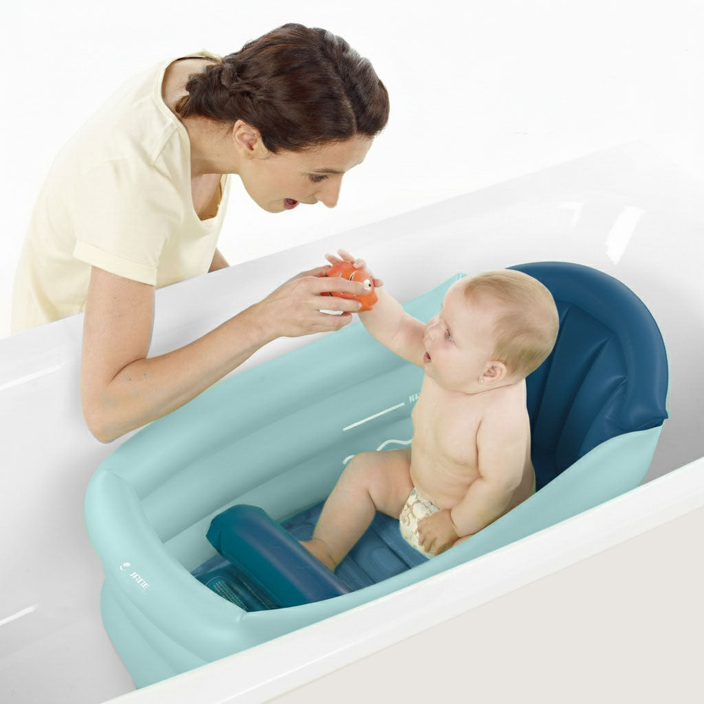 Jane Deluxe Inflatable Baby Bath with 3 Positions 30L - Aquarel Blue