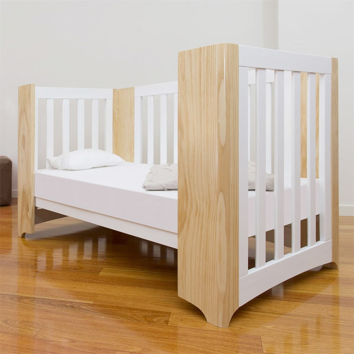 Cocoon Evoluer 4 in 1 Nursery Furniture System, White/Natural