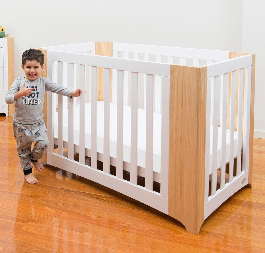 Cocoon Evoluer 4 in 1 Nursery Furniture System, White/Natural