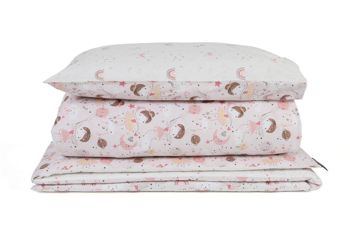 Forrest 3 Piece Reversible Baby Bedding Set, Fairy