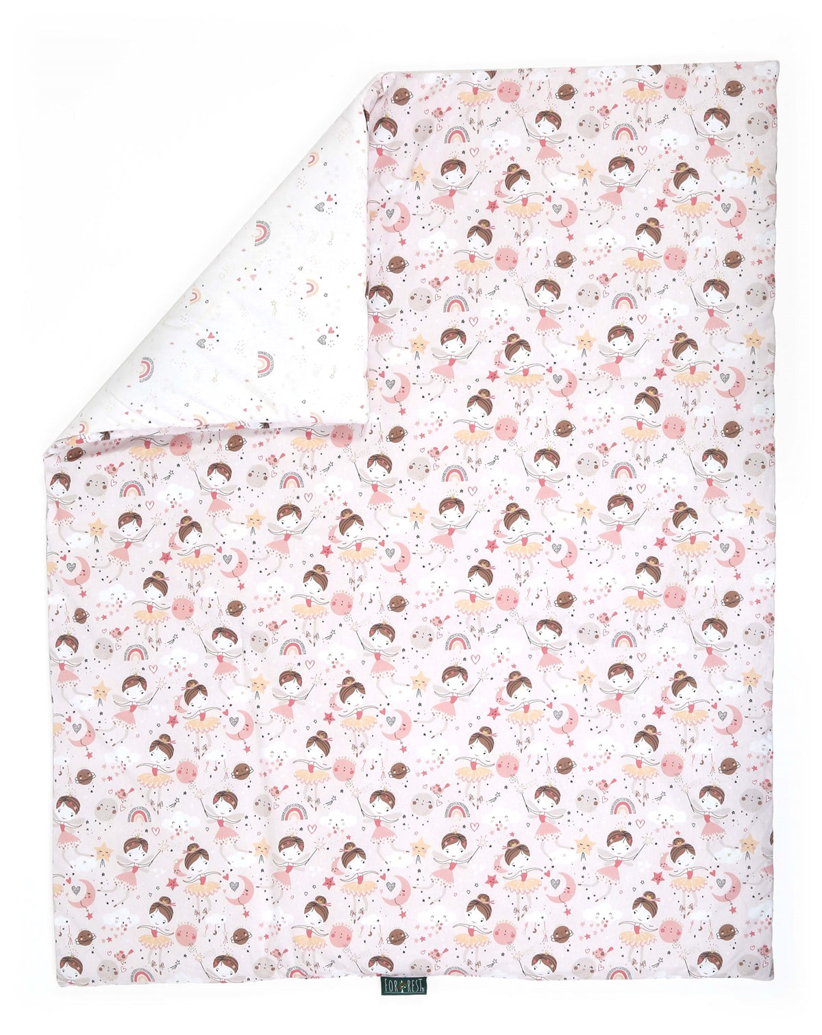 Forrest 3 Piece Reversible Baby Bedding Set, Fairy