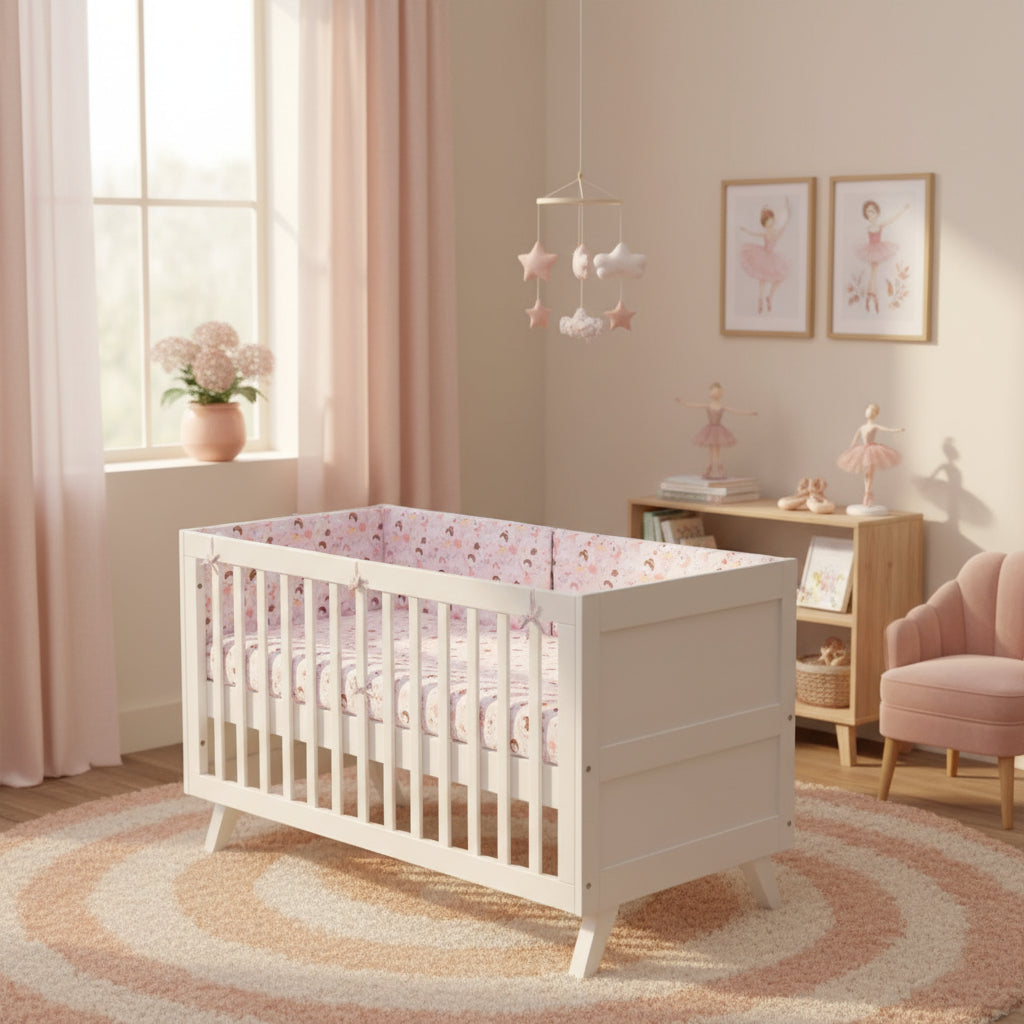 Forrest 3 Piece Reversible Baby Bedding Set, Fairy