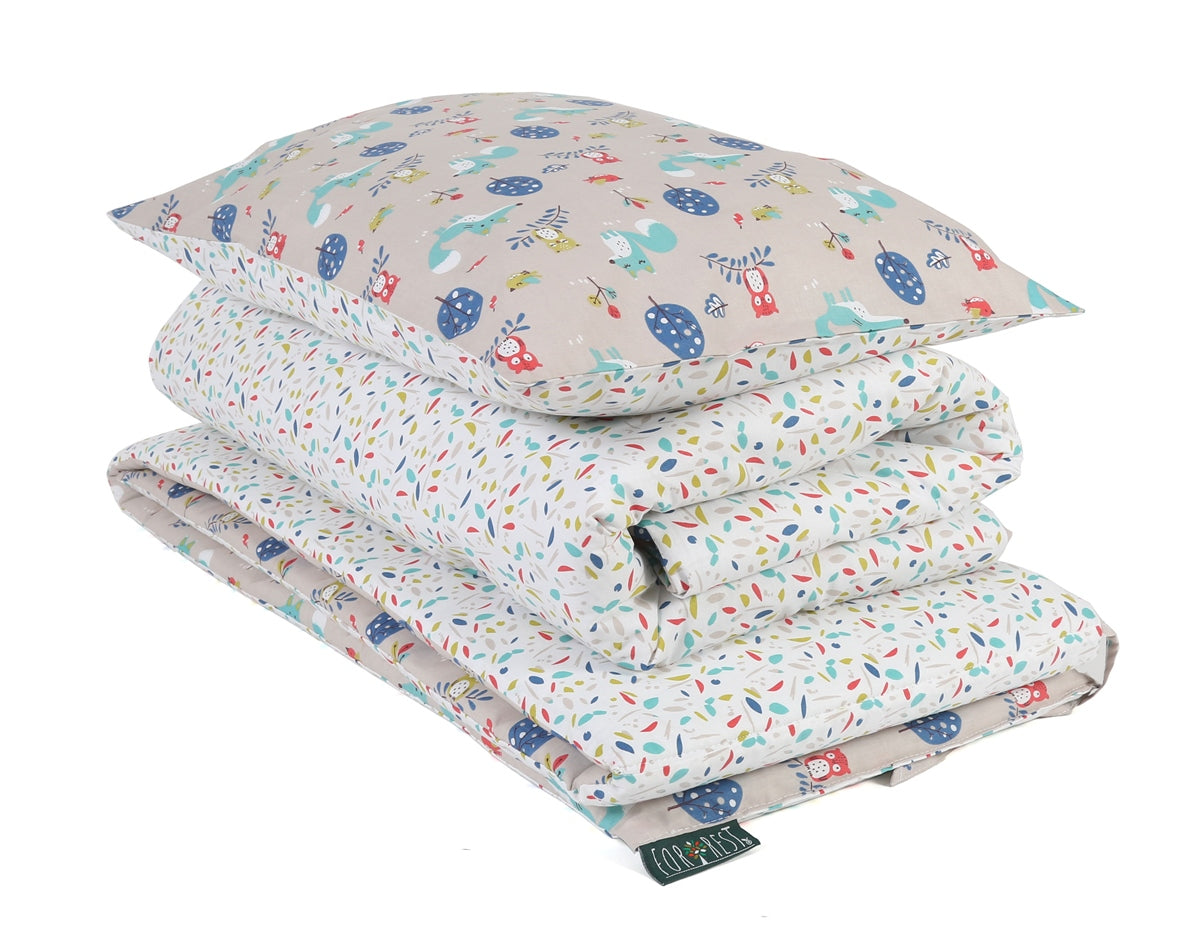 Forrest 3 Piece Reversible Baby Bedding Set, Woody