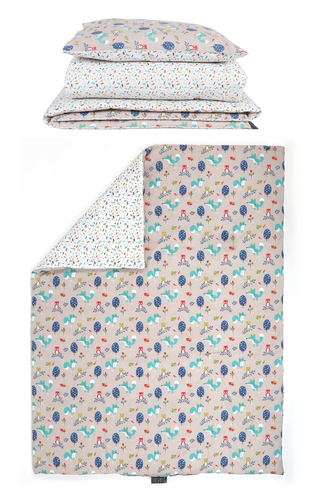 Forrest 3 Piece Reversible Baby Bedding Set, Woody