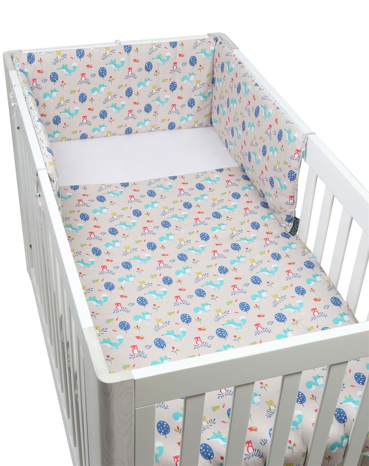 Forrest 3 Piece Reversible Baby Bedding Set, Woody