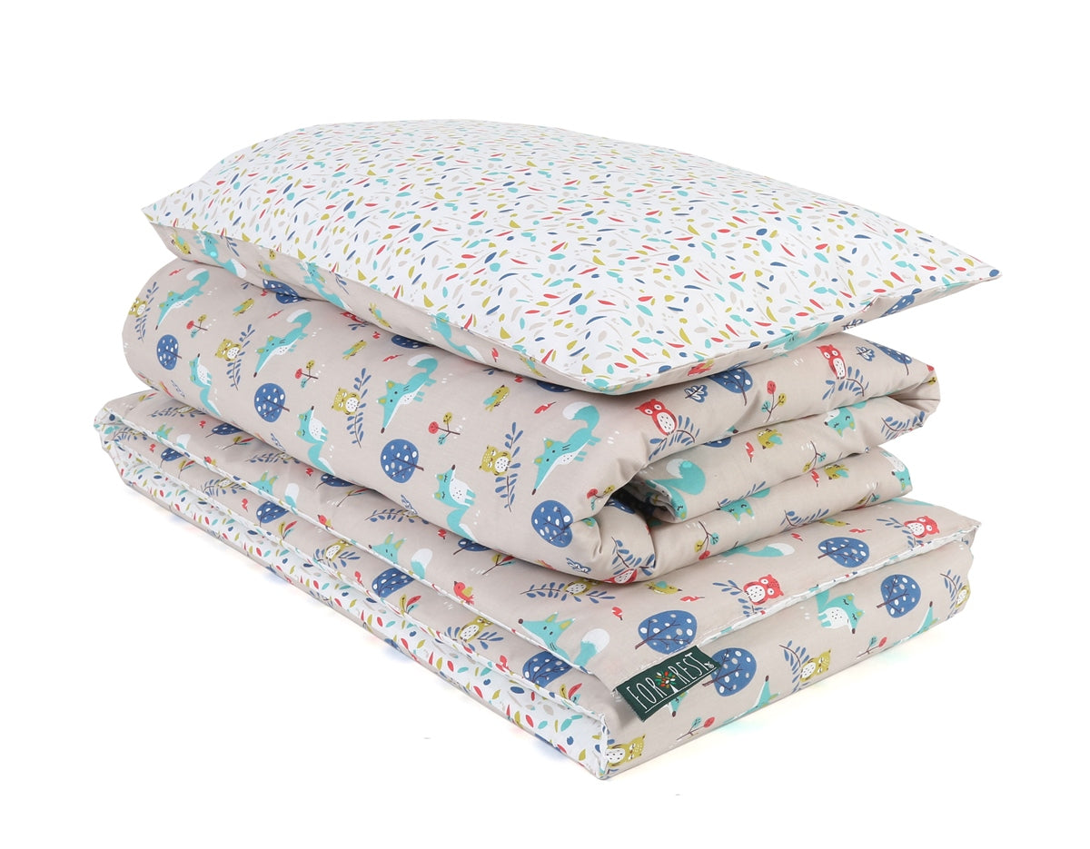 Forrest 3 Piece Reversible Baby Bedding Set, Woody