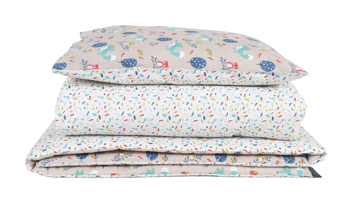 Forrest 3 Piece Reversible Baby Bedding Set, Woody