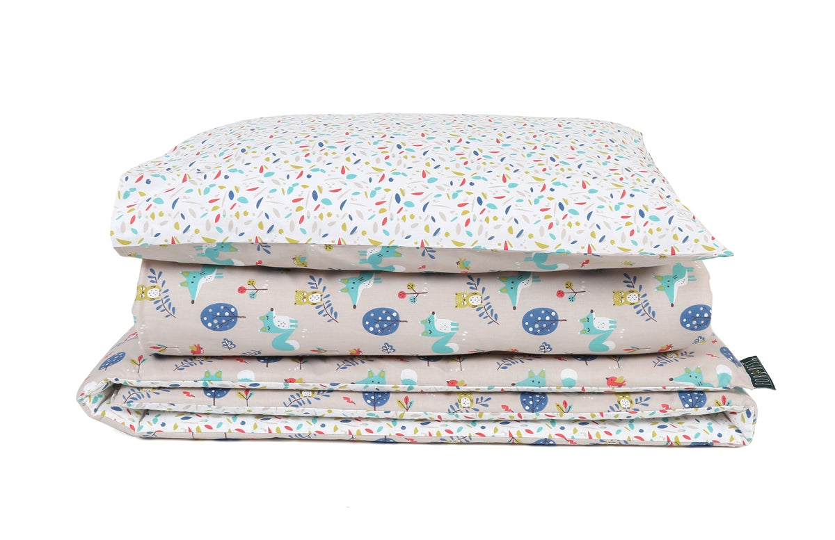 Forrest 3 Piece Reversible Baby Bedding Set, Woody