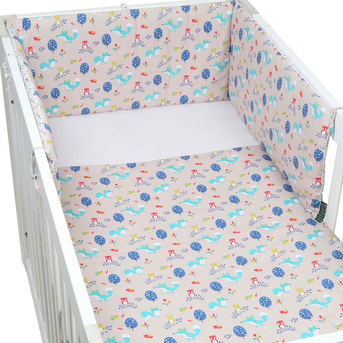 Forrest 3 Piece Reversible Baby Bedding Set, Woody