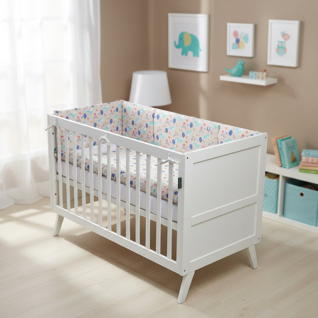 Forrest 3 Piece Reversible Baby Bedding Set, Woody