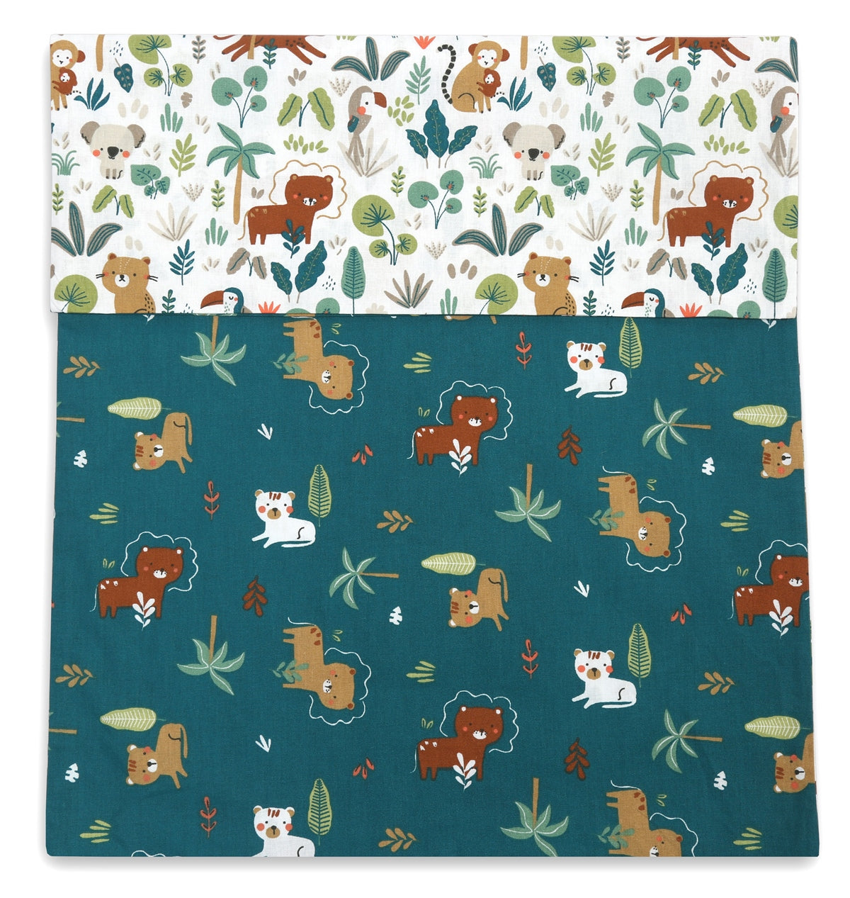 Forrest 3 Piece Reversible Baby Bedding Set, Jungle