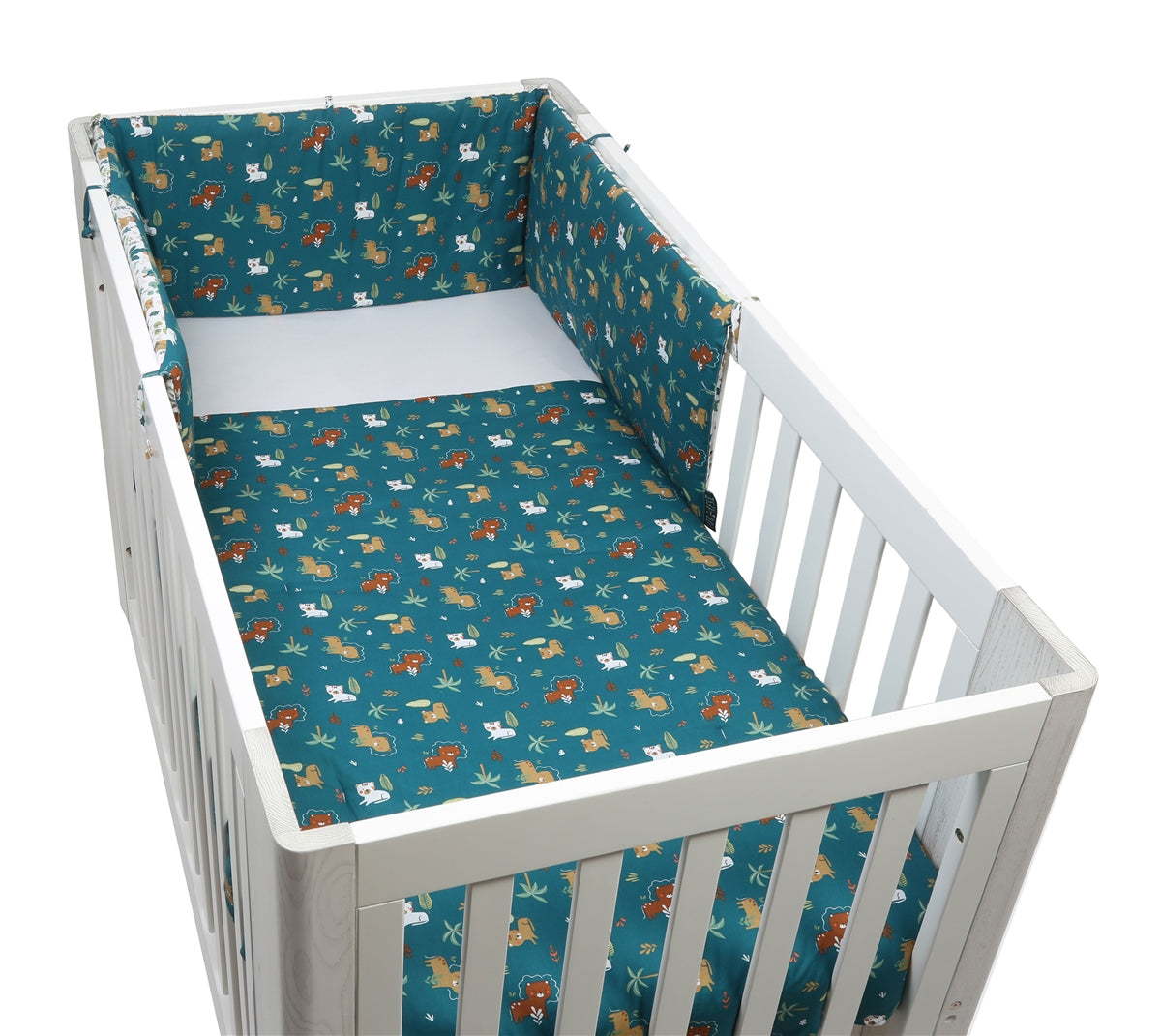 Forrest 3 Piece Reversible Baby Bedding Set, Jungle