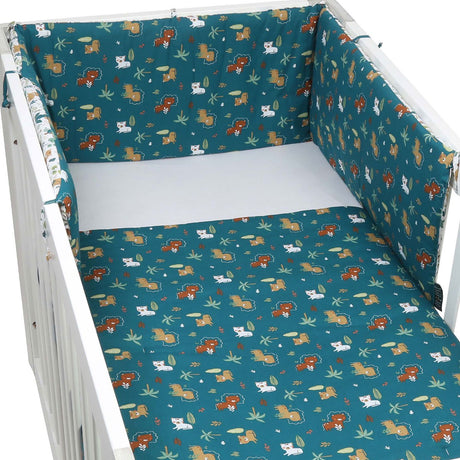 Forrest 3 Piece Reversible Baby Bedding Set, Jungle