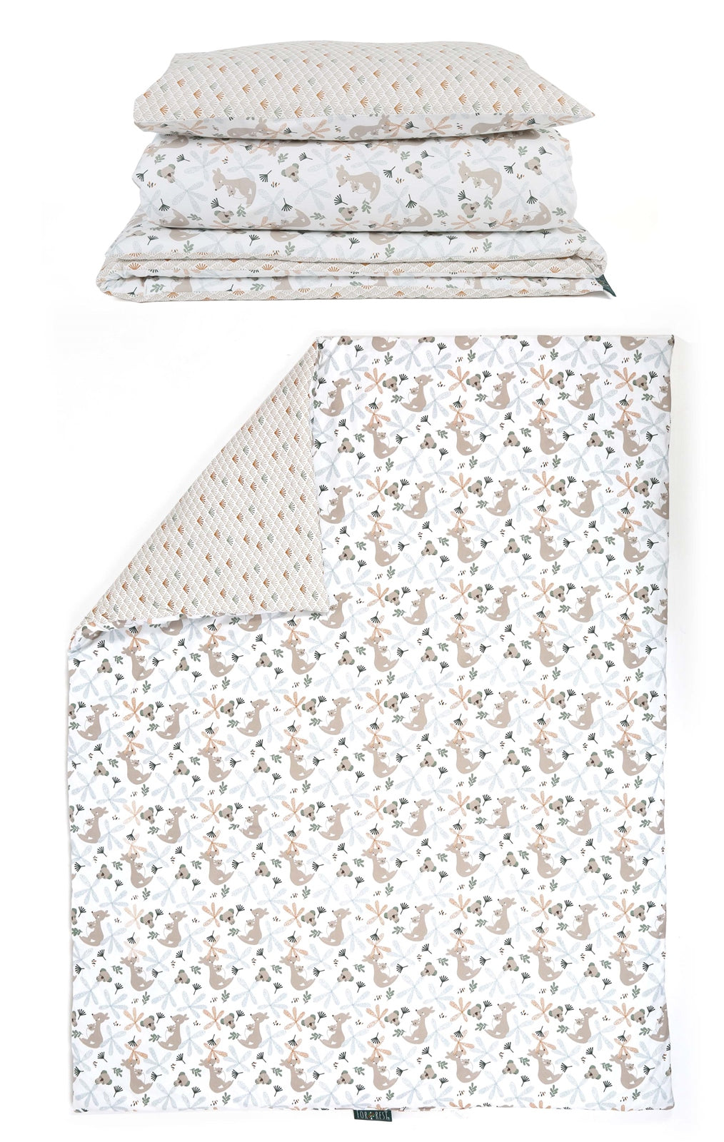 Forrest 3 Piece Reversible Baby Bedding Set, Koalaroo