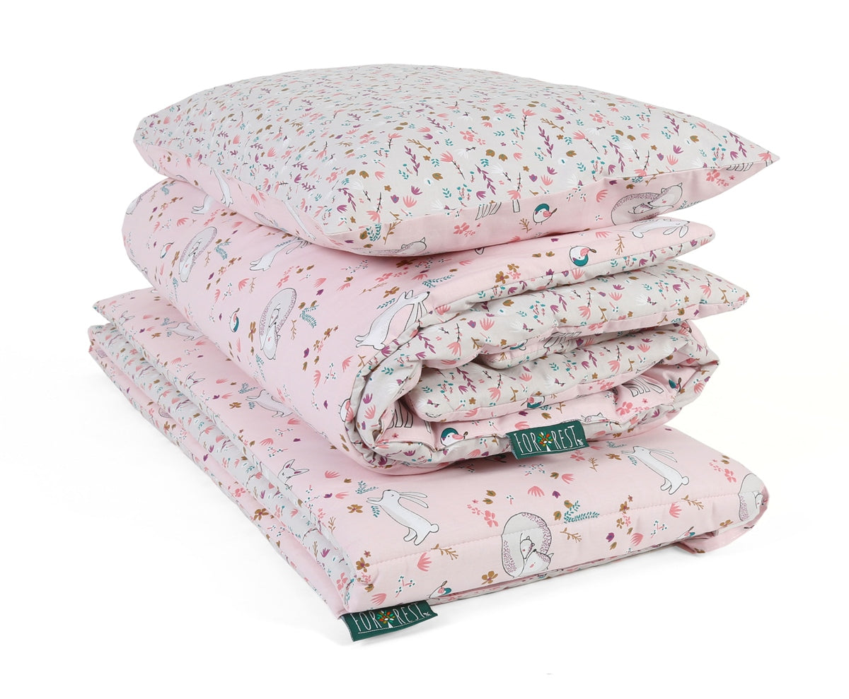 Forrest 3 Piece Reversible Baby Bedding Set, Meadowland