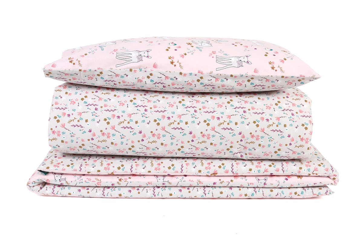 Forrest 3 Piece Reversible Baby Bedding Set, Meadowland