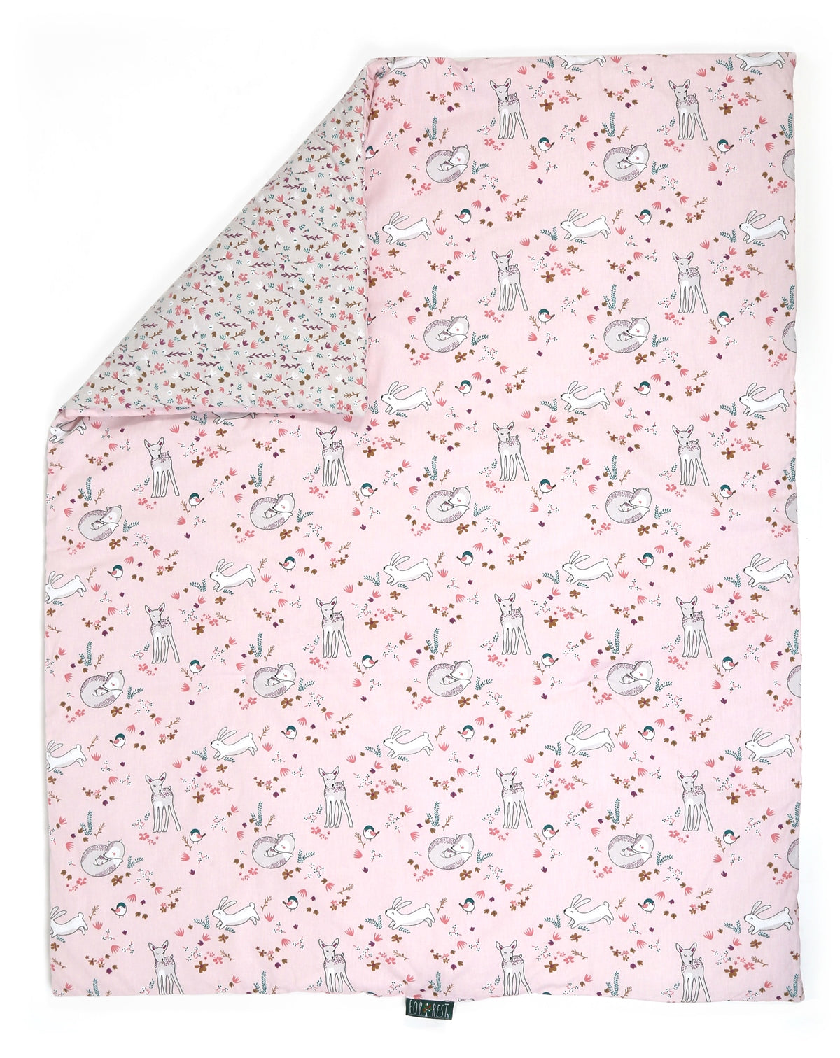 Forrest 3 Piece Reversible Baby Bedding Set, Meadowland