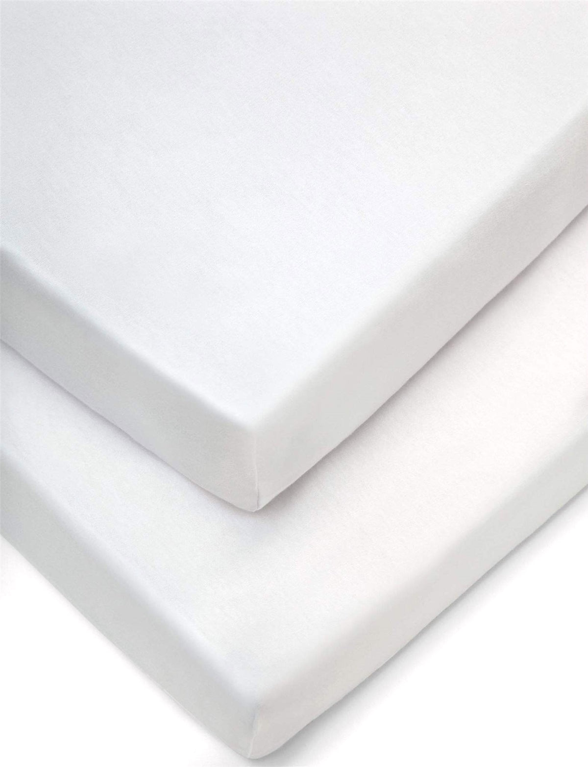 Forrest Cotton Fitted Sheets, Pack of 2, 140 x 70cm, White