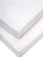Forrest Cotton Fitted Sheets, Pack of 2, 140 x 70cm, White