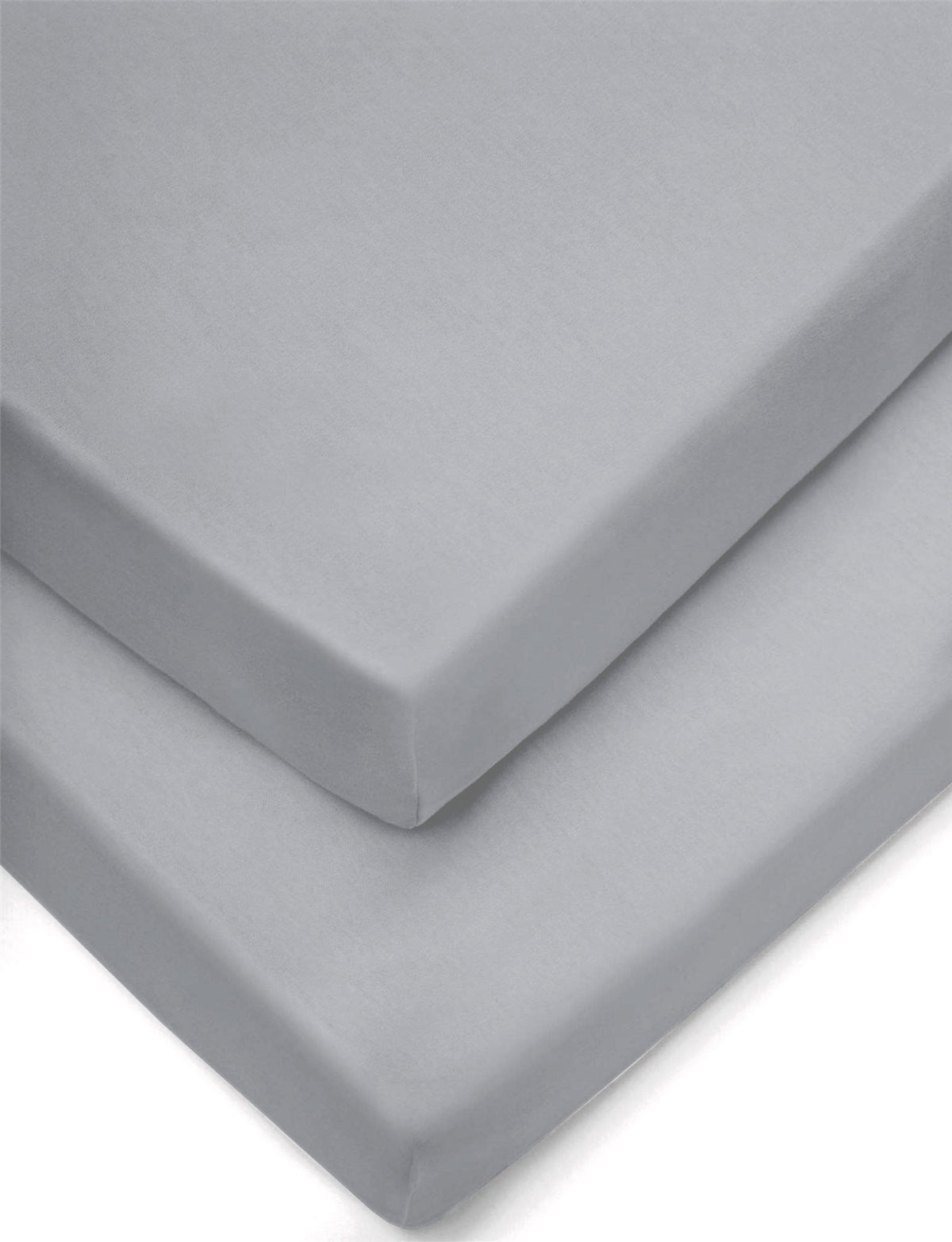 Forrest Cotton Fitted Sheets, Pack of 2, 140 x 70cm, Grey