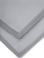 Forrest Cotton Fitted Sheets, Pack of 2, 140 x 70cm, Grey