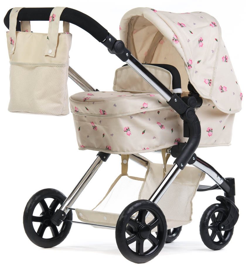 Roma Darcie Single Dolls Pram, 3 years+, Cream