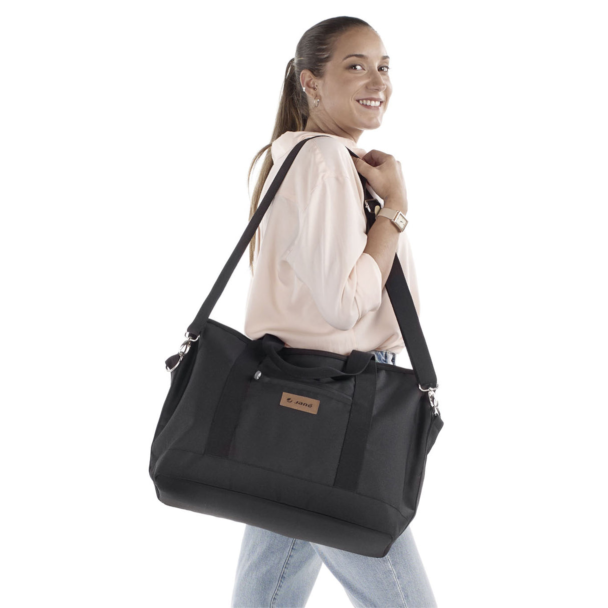 Jané Weekend Bag XL with Changing Mat & Wash Bag – Stylish & Practical Baby Travel Holdall