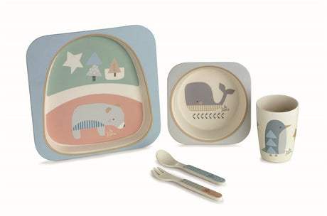 Jane Melamine baby tableware - 5 piece dinner set