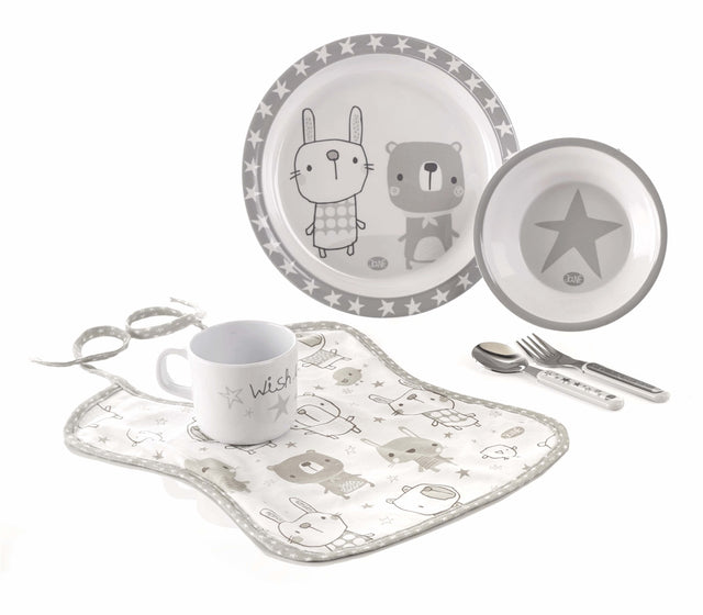 Jane 6-Piece Melamine Baby Crockery Set, Star