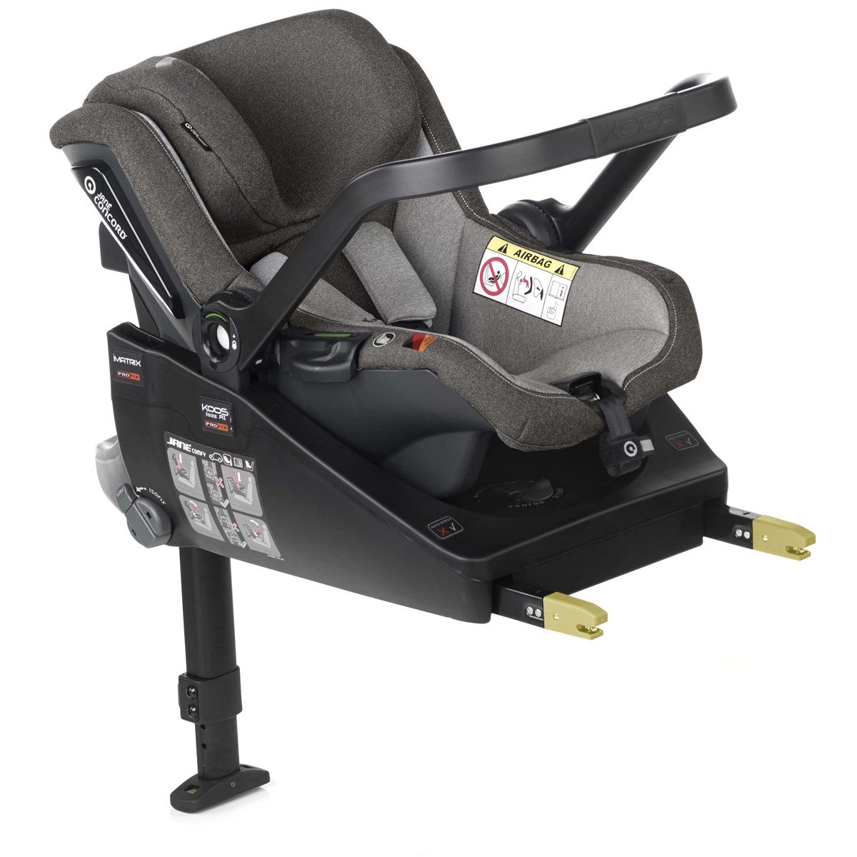 Jane Newel + Micro Pro + Koos iSize R1 - 10 Piece Travel System Bundle