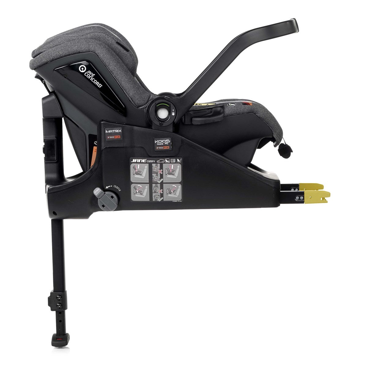 Jane Newel + Micro Pro + Koos iSize R1 - 10 Piece Travel System Bundle