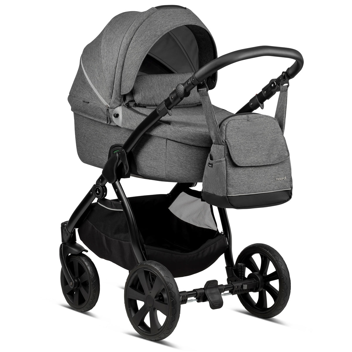 Noordi Noordi Fjordi 3in1 Travel System & Nursery Bundle, Dark Grey