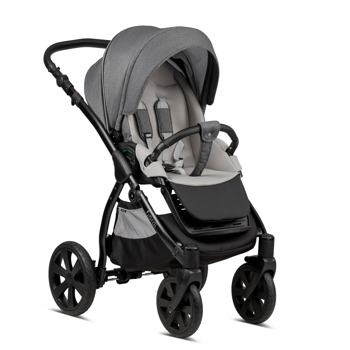 Noordi Noordi Fjordi 3in1 Travel System & Nursery Bundle, Dark Grey