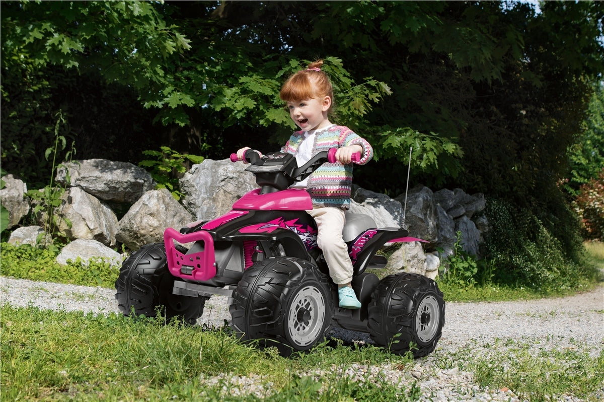 Peg Perego Corral T-Rex 330W Pink Electric Quad, From 3 years, 12V