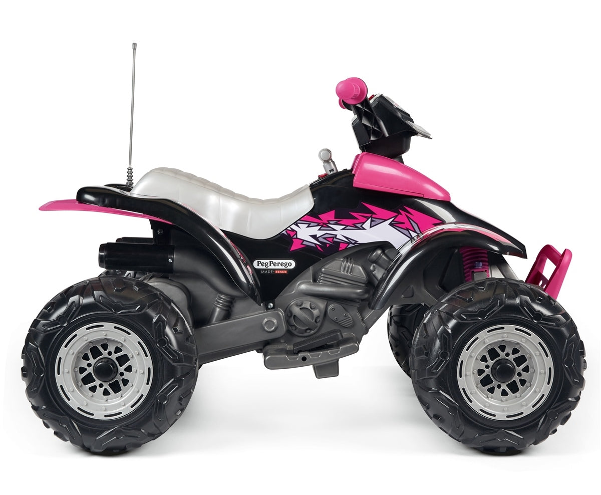 Peg Perego Corral T-Rex 330W Pink Electric Quad, From 3 years, 12V