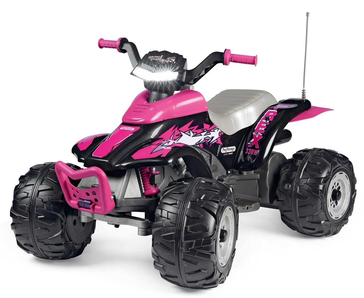 Peg Perego Corral T-Rex 330W Pink Electric Quad, From 3 years, 12V