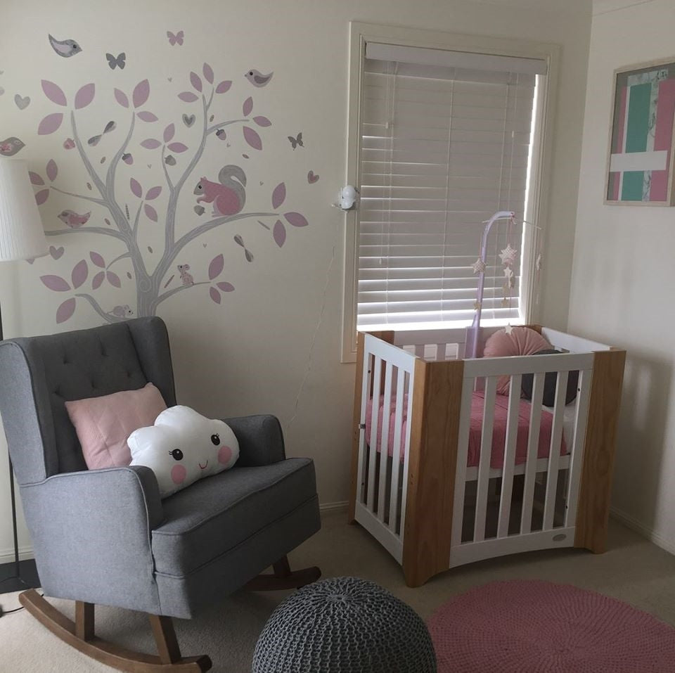 Cocoon Evoluer 4in1 Cot bed + Dresser + Mattresses, White / Natural