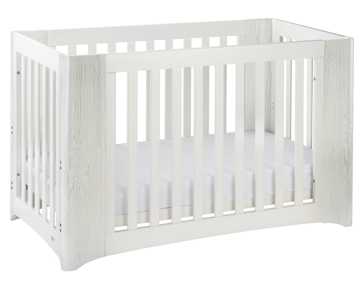 Cocoon Evoluer 4in1 Cot bed + Dresser + Mattresses, White / Grey