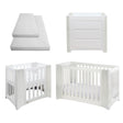 Cocoon Evoluer 4in1 Cot bed + Dresser + Mattresses, White / Grey